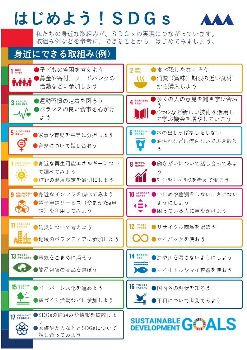 令和8年度SDGs推進月間チラシ(裏面)