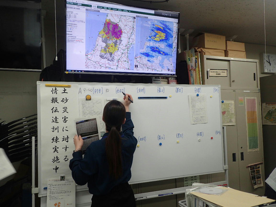 情報伝達訓練写真